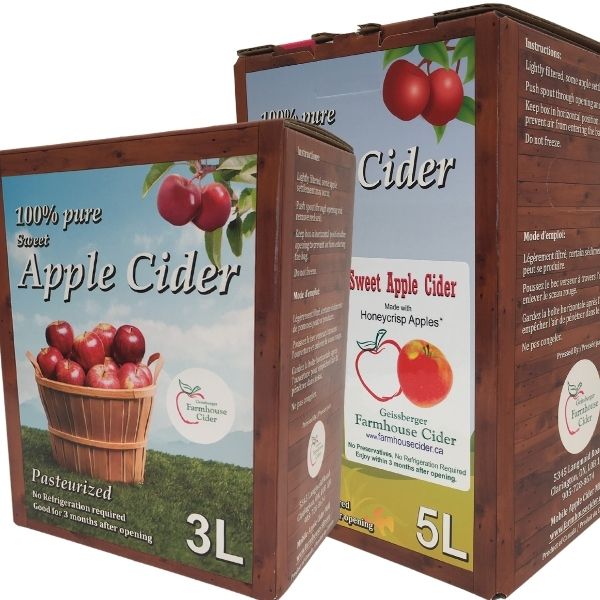 Apple Ciders - 3 litres & 5 litre boxes – Geissberger Farmhouse Cider