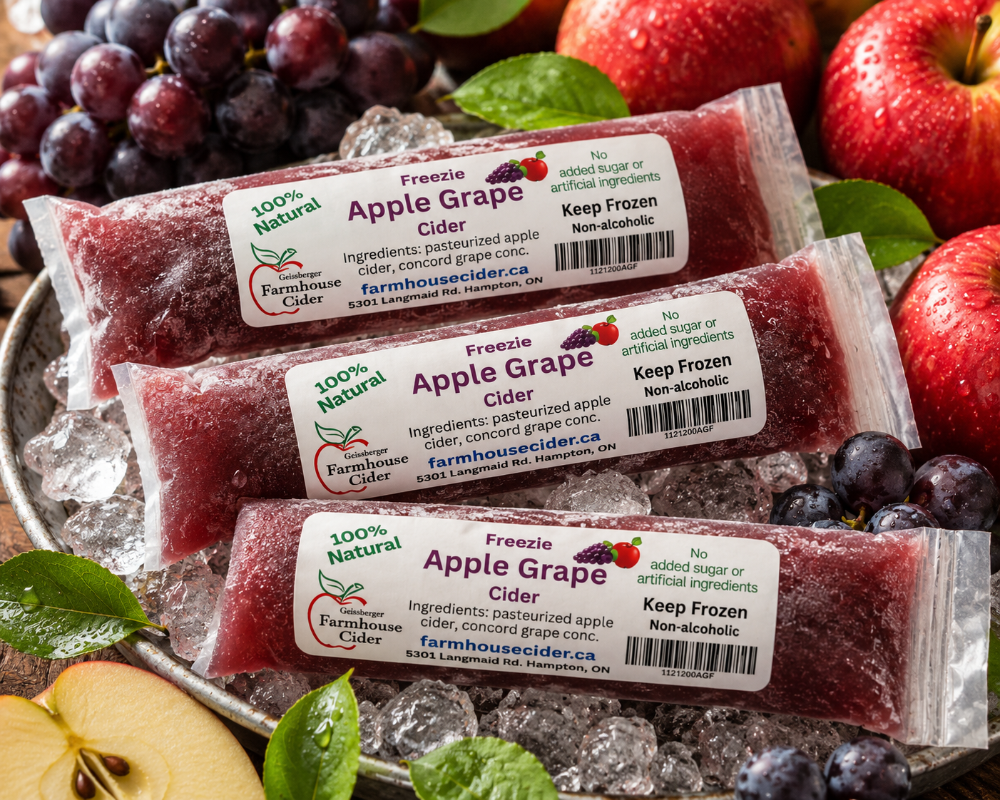 Apple Grape Cider Freezie (Non-alcoholic)
